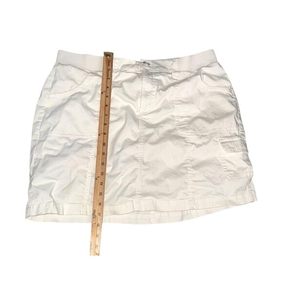White Croft & Barrow Skort With Built-In Shorts Cotton & Spandex Blend Womens Si - Picture 7 of 7